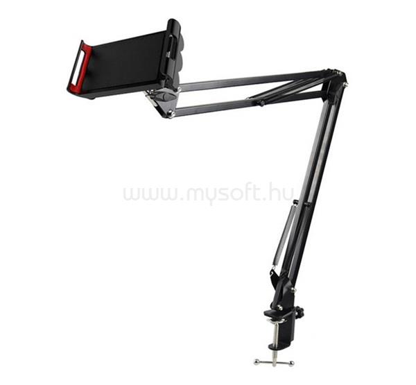 GIGAPACK GIGAPACK készülék tartó állvány alumínium, 3.5- 10.6" méret, FEKETE