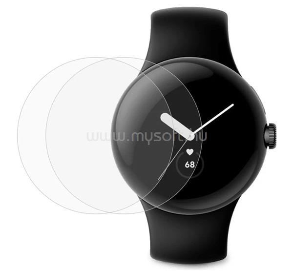 GIGAPACK Google Pixel Watch 4 41mm / 3 41mm GIGAPACK Kijelzővédő fólia 2db TPU, NEM íves, ÁTLÁTSZÓ