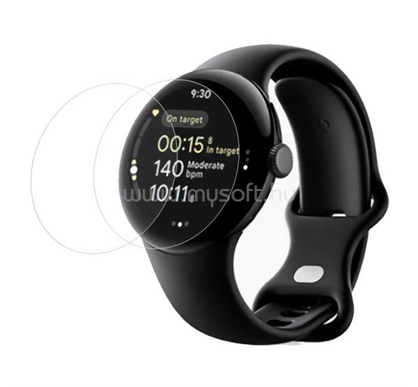 GIGAPACK Google Pixel Watch 4 45mm / 3 45mm GIGAPACK Kijelzővédő fólia 2db TPU, NEM íves, ÁTLÁTSZÓ