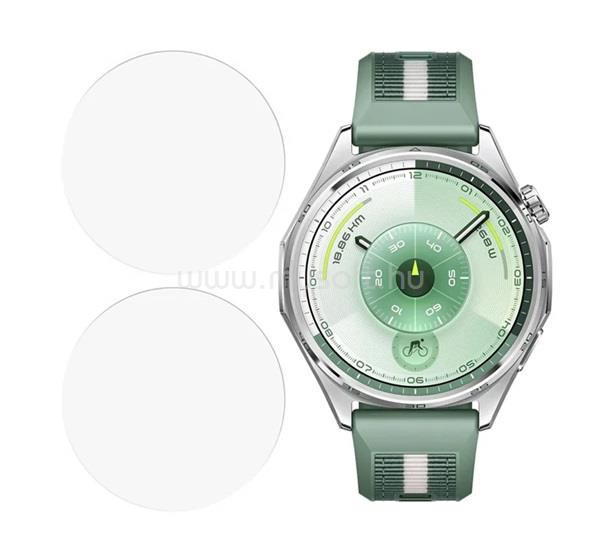 GIGAPACK Huawei Watch GT 6 46mm GIGAPACK Kijelzővédő üveg 2db 2.5D, 9H, ÁTLÁTSZÓ
