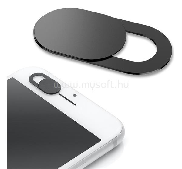 GIGAPACK GIGAPACK műanyag kamera takaró ultravékony, 18.5x9x0.7mm, FEKETE