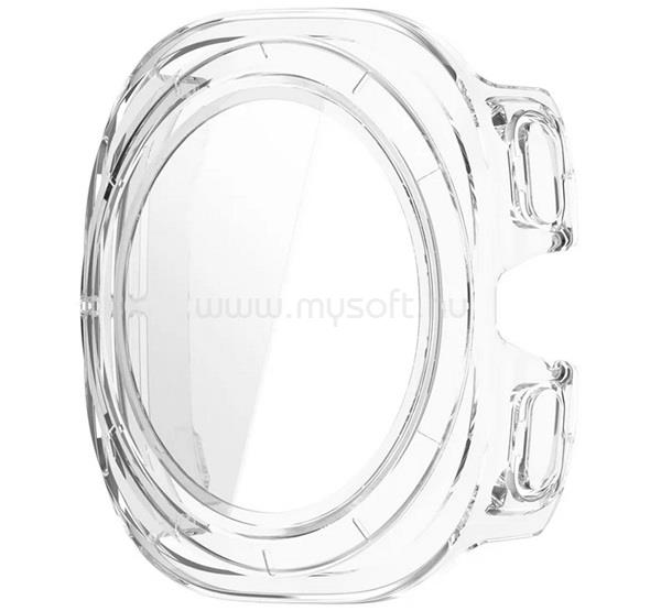 GIGAPACK Samsung Watch Ultra eSIM 47mm GIGAPACK Műanyag keret BUMPER, ütésállóság + kijelzővédő üveg, ÁTLÁTSZÓ