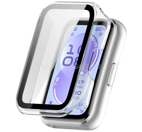 GIGAPACK Honor Choice InfoWear Watch 2i GIGAPACK Műanyag keret BUMPER, ütésállóság + kijelzővédő üveg, ÁTLÁTSZÓ
