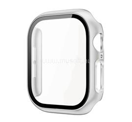 GIGAPACK Apple Watch Series 12 42mm GIGAPACK Műanyag keret BUMPER, ütésállóság + kijelzővédő üveg, EZÜST GP-196345 small
