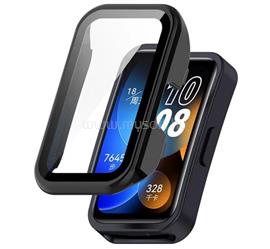 GIGAPACK Huawei Band 10 / Band 9 / Band 8 GIGAPACK Műanyag keret BUMPER, ütésállóság + kijelzővédő üveg, FEKETE GP-150403 small