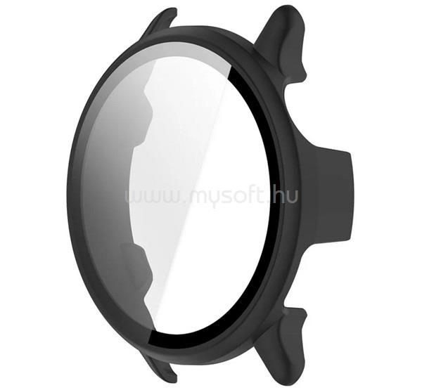 GIGAPACK Garmin Vivoactive 6 GIGAPACK Műanyag keret BUMPER, ütésállóság + kijelzővédő üveg, FEKETE
