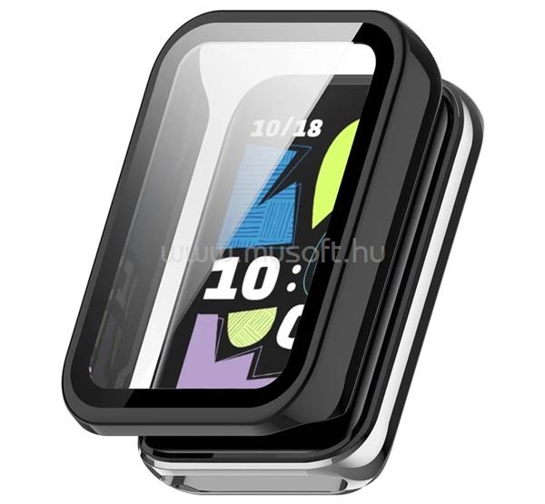 GIGAPACK Honor Band 10 GIGAPACK Műanyag keret BUMPER, ütésállóság + kijelzővédő üveg, FEKETE