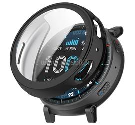 GIGAPACK Amazfit Active Max GIGAPACK Műanyag keret BUMPER, ütésállóság + kijelzővédő üveg, FEKETE GP-189125 small