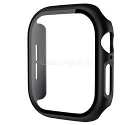 GIGAPACK Apple Watch Series 12 46mm GIGAPACK Műanyag keret BUMPER, ütésállóság + kijelzővédő üveg, FEKETE GP-196347 small