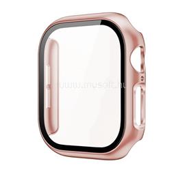 GIGAPACK Apple Watch Series 12 42mm GIGAPACK Műanyag keret BUMPER, ütésállóság + kijelzővédő üveg, ROZÉARANY GP-196349 small