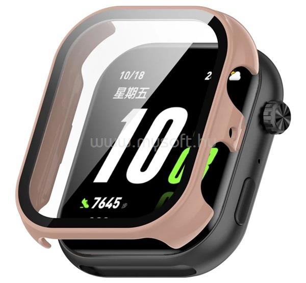 GIGAPACK Honor Choice InfoWear Watch 2i GIGAPACK Műanyag keret BUMPER, ütésállóság + kijelzővédő üveg, RÓZSASZÍN