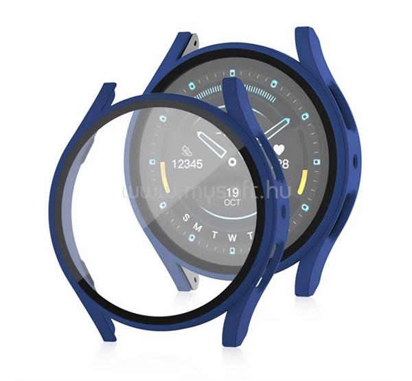GIGAPACK Samsung Watch 7 eSIM 40mm / 7 40mm GIGAPACK Műanyag keret BUMPER, ütésállóság + kijelzővédő üveg, SÖTÉTKÉK
