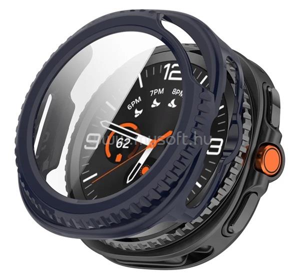 GIGAPACK Samsung Watch 8 Classic eSIM 46mm GIGAPACK Műanyag keret BUMPER, ütésállóság + kijelzővédő üveg, SÖTÉTKÉK