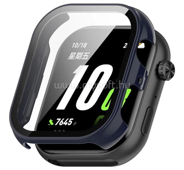 GIGAPACK Honor Choice InfoWear Watch 2i GIGAPACK Műanyag keret BUMPER, ütésállóság + kijelzővédő üveg, SÖTÉTKÉK