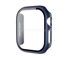 GIGAPACK Apple Watch Series 12 42mm GIGAPACK Műanyag keret BUMPER, ütésállóság + kijelzővédő üveg, SÖTÉTKÉK GP-196350 small