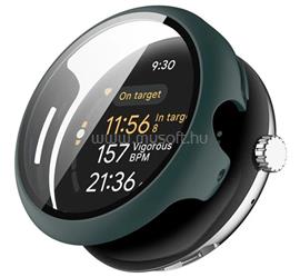 GIGAPACK Google Pixel Watch 3 45mm GIGAPACK Műanyag keret BUMPER, ütésállóság + kijelzővédő üveg, SÖTÉTZÖLD GP-164104 small