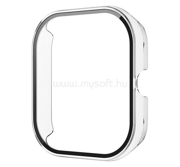 GIGAPACK Redmi Watch 4 GIGAPACK Műanyag keret ütésálló + kijelzővédő üveg ÁTLÁTSZÓ