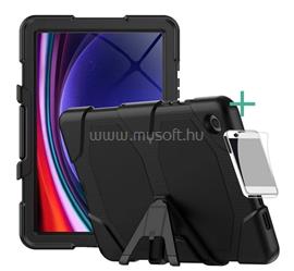 GIGAPACK Samsung Tab A9 Plus 5G GIGAPACK Műanyag telefonvédő 360°-os védelem, kitámasztó + képernyővédő fólia, FEKETE GP-159930 small