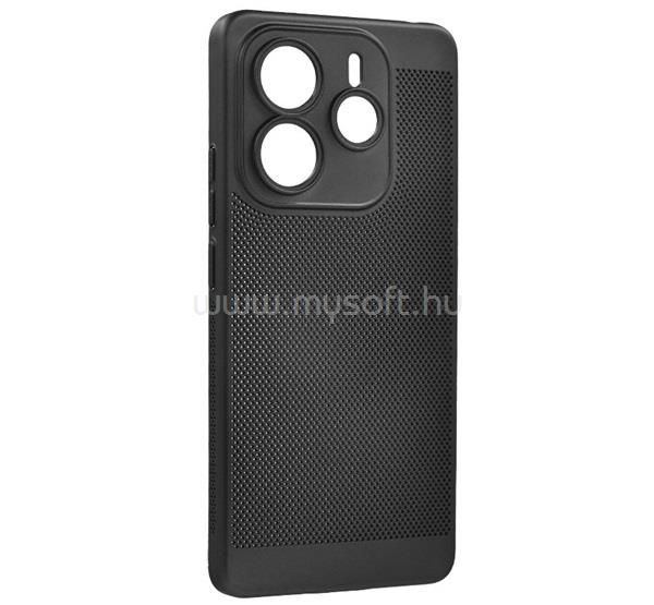 GIGAPACK Redmi Note 14 5G GIGAPACK Műanyag telefonvédő légáteresztő, kameravédő, FEKETE