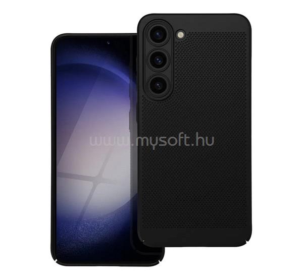 GIGAPACK Samsung S26 GIGAPACK Műanyag telefonvédő légáteresztő, kameravédő, FEKETE