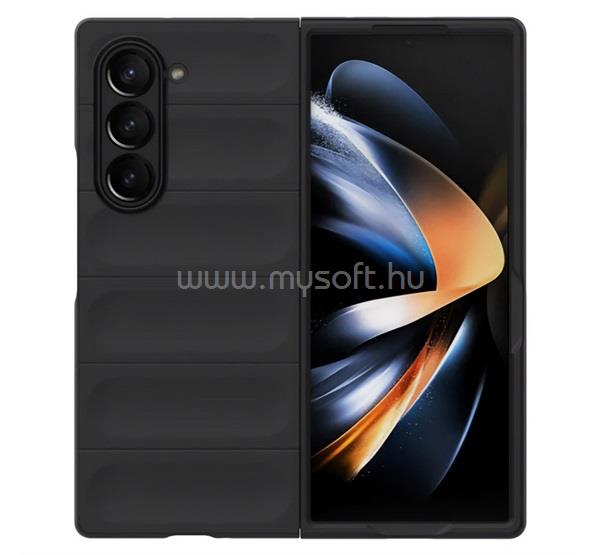 GIGAPACK Samsung Z Fold6 GIGAPACK Műanyag telefonvédő ütésállóság, 3D, FEKETE