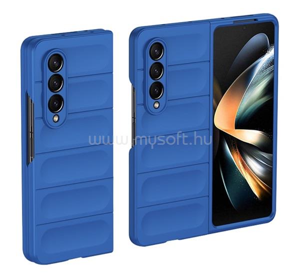 GIGAPACK Samsung Z Fold4 5G GIGAPACK műanyag telefonvédő ütésállóság, 3D, SÖTÉTKÉK