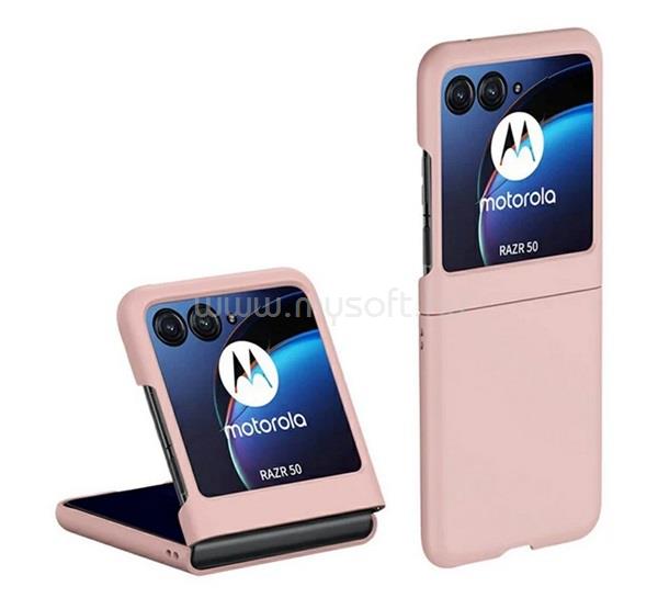 GIGAPACK Motorola Razr 70 5G / Razr 60 5G / Razr 50 5G GIGAPACK Műanyag telefonvédő RÓZSASZÍN