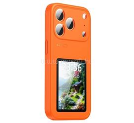 GIGAPACK iPhone 18 Pro / 17 Pro GIGAPACK Okos kijelzős telefonvédő üveg hátlap, híváskezelés, NARANCSSÁRGA GP-191854 small