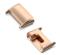 GIGAPACK Xiaomi Mi Band 7 Pro GIGAPACK Óraszíj csatlakozó adapter egyedi méret, 18mm, ROZÉARANY GP-129269 small