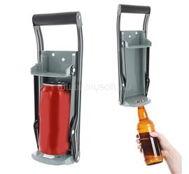 GIGAPACK GIGAPACK palackprés mechanikus működésű, sörnyitó funkció, FÉMPALACK tömörítő SZÜRKE GP-15565 small