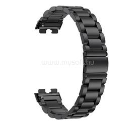GIGAPACK Huawei Band 10 / Band 9 / Band 8 GIGAPACK Pótszíj egyedi méret, fém, FEKETE GP-150421 small