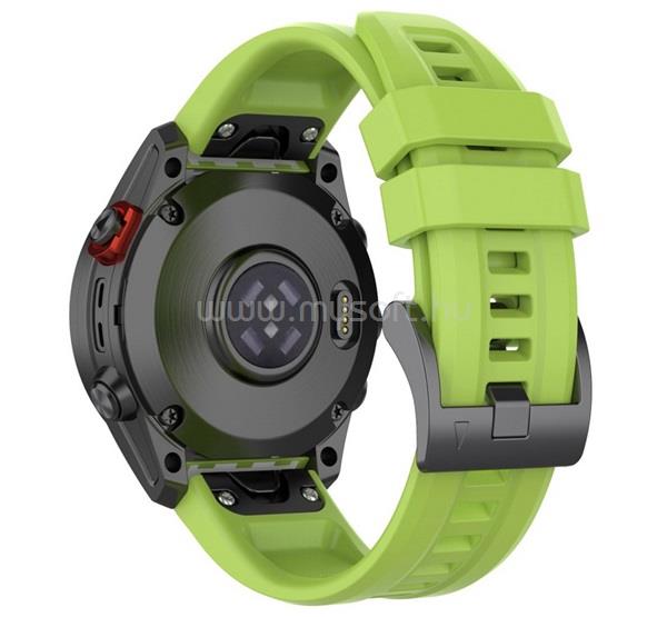 GIGAPACK Garmin Fenix 8 Pro 47mm / Instinct 3 Solar 45mm GIGAPACK Pótszíj egyedi méret, QuickFit csatlakozás, VILÁGOSZÖLD