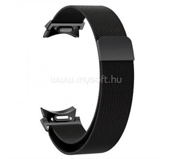 GIGAPACK Samsung Watch 6 Classic eSIM 47mm / 6 Classic 43mm / 6 44mm GIGAPACK Pótszíj egyedi méret, mágneses, FEKETE
