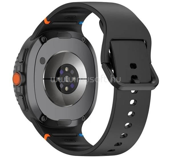 GIGAPACK Samsung Watch 8 Classic eSIM 46mm / 8 Classic 46mm / 8 eSIM 44mm GIGAPACK Pótszíj egyedi méret, állítható, FEKETE