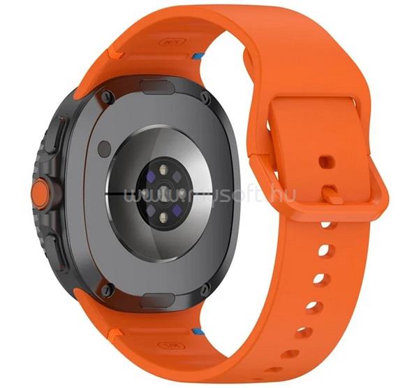 GIGAPACK Samsung Watch 8 Classic eSIM 46mm / 8 Classic 46mm GIGAPACK Pótszíj egyedi méret, állítható, NARANCSSÁRGA
