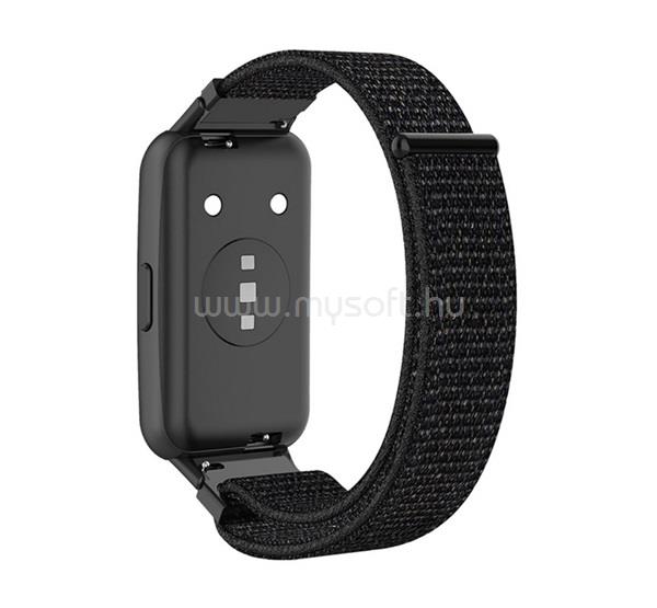 GIGAPACK Huawei Band 7 GIGAPACK Pótszíj egyedi méret, légáteresztő, FEKETE