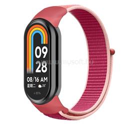 GIGAPACK Xiaomi Smart Band 10 / Smart Band 9 / Band 8 GIGAPACK Pótszíj egyedi méret, légáteresztő, RÓSZASZÍN GP-146558 small