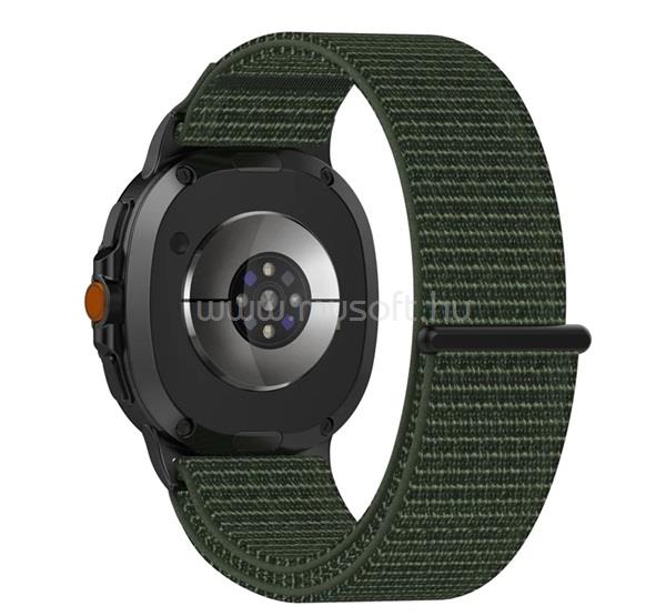 GIGAPACK Samsung Watch 8 Classic eSIM 46mm / 8 Classic 46mm GIGAPACK Pótszíj egyedi méret, légáteresztő, SÖTÉTZÖLD