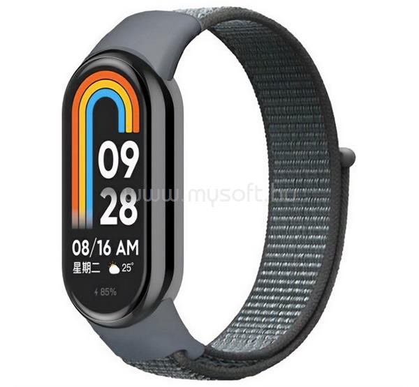 GIGAPACK Xiaomi Smart Band 10 / Smart Band 9 / Band 8 GIGAPACK Pótszíj egyedi méret, légáteresztő, VILÁGOSSZÜRKE