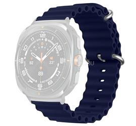 GIGAPACK Samsung Watch Ultra eSIM 47mm GIGAPACK Pótszíj egyedi méret, hullám, SÖTÉTKÉK GP-163494 small