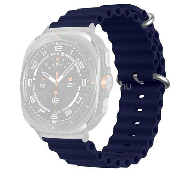 GIGAPACK Samsung Watch Ultra eSIM 47mm GIGAPACK Pótszíj egyedi méret, hullám, SÖTÉTKÉK