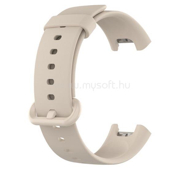 GIGAPACK Xiaomi Mi Watch Lite GIGAPACK pótszíj egyedi méret, szilikon, BÉZS