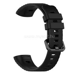 GIGAPACK Huawei Band 4 Pro GIGAPACK pótszíj egyedi méret, csíkos, FEKETE GP-94775 small