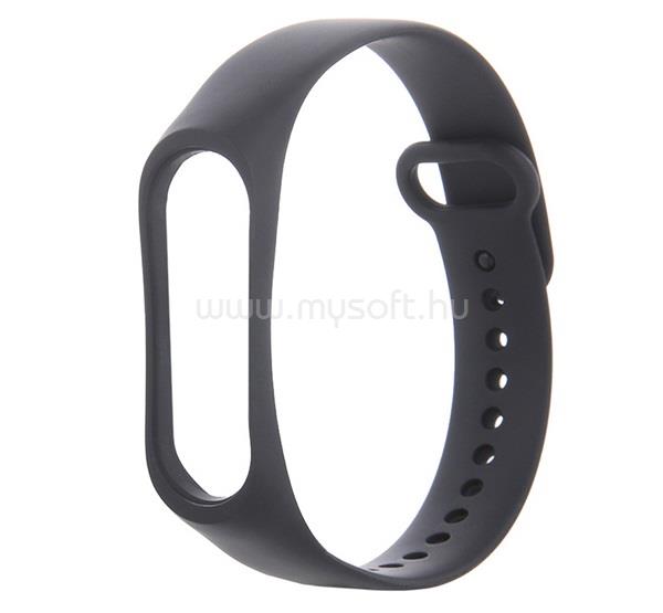 GIGAPACK Xiaomi Mi Band 6 / Mi Band 5 GIGAPACK Pótszíj egyedi méret, szilikon, FEKETE