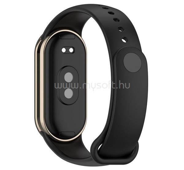GIGAPACK Xiaomi Smart Band 10 / Smart Band 9 / Band 8 GIGAPACK Pótszíj egyedi méret, szilikon, FEKETE