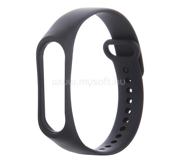 GIGAPACK Xiaomi Mi Band 7 GIGAPACK Pótszíj egyedi méret, szilikon, FEKETE