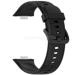 GIGAPACK Huawei Watch Fit 5 Pro / Fit 5 / Fit 4 Pro GIGAPACK Pótszíj egyedi méret, szilikon, FEKETE GP-158395 small