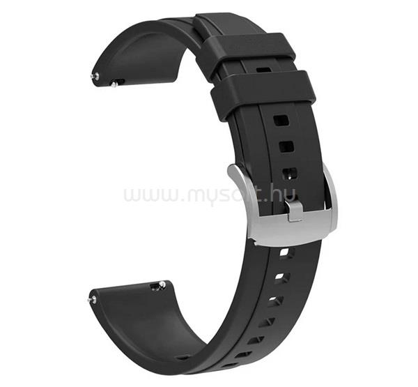 GIGAPACK Huawei Watch GT 4 41mm GIGAPACK Pótszíj egyedi méret, szilikon, FEKETE