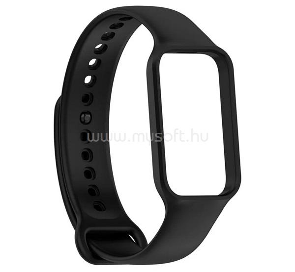 GIGAPACK Smart Band 8 Active / Redmi Smart Band 2 GIGAPACK Pótszíj egyedi méret, szilikon, FEKETE