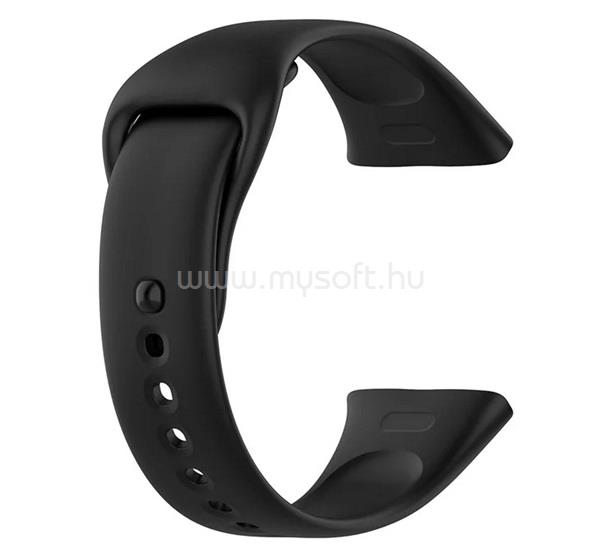 GIGAPACK Redmi Watch 3 GIGAPACK Pótszíj egyedi méret, szilikon, FEKETE